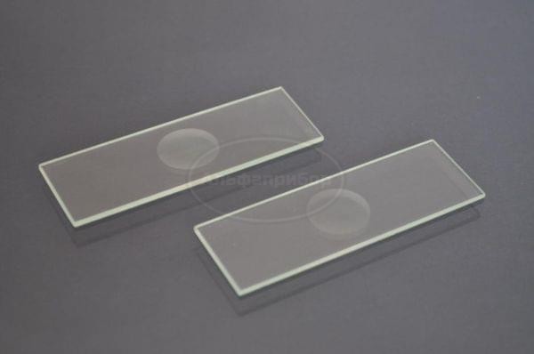 Стекло предметное 25*75*1,2 с 1 лункой со шлифованными краями (50 шт.)