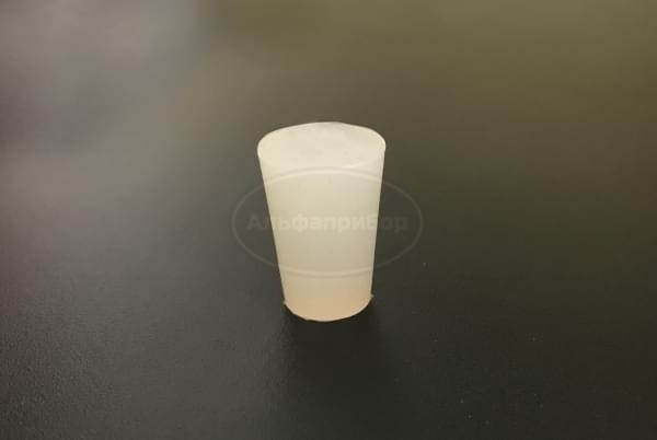 Пробка силиконовая одноконусная, без канала № 12