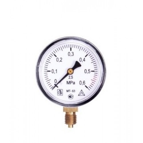Манометр технический показывающий МТ-63 до 1,6 МПа G1/4'', евростандарт, Багория