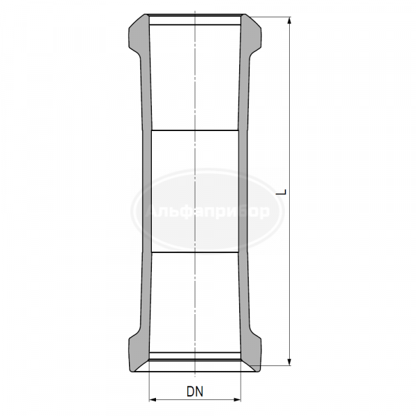 Труба KZA/KZB DN=150мм L=1500мм W=12,1кг