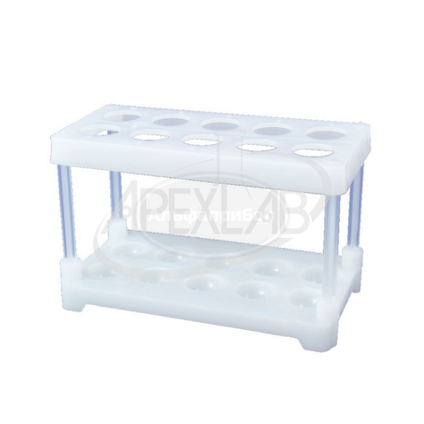 Штатив для пробирок 10 гнезд ШЛПП-02-10