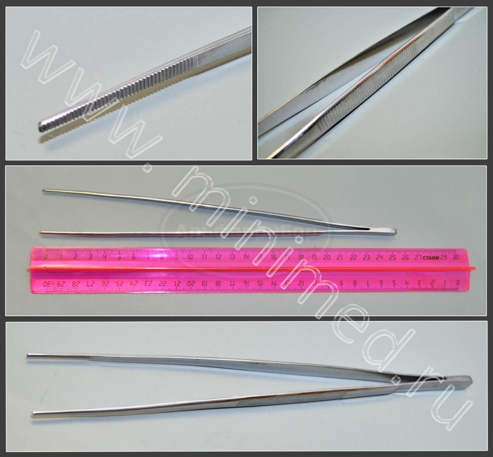 Пинцет анатомический общего назначения ПА 250*2,5мм