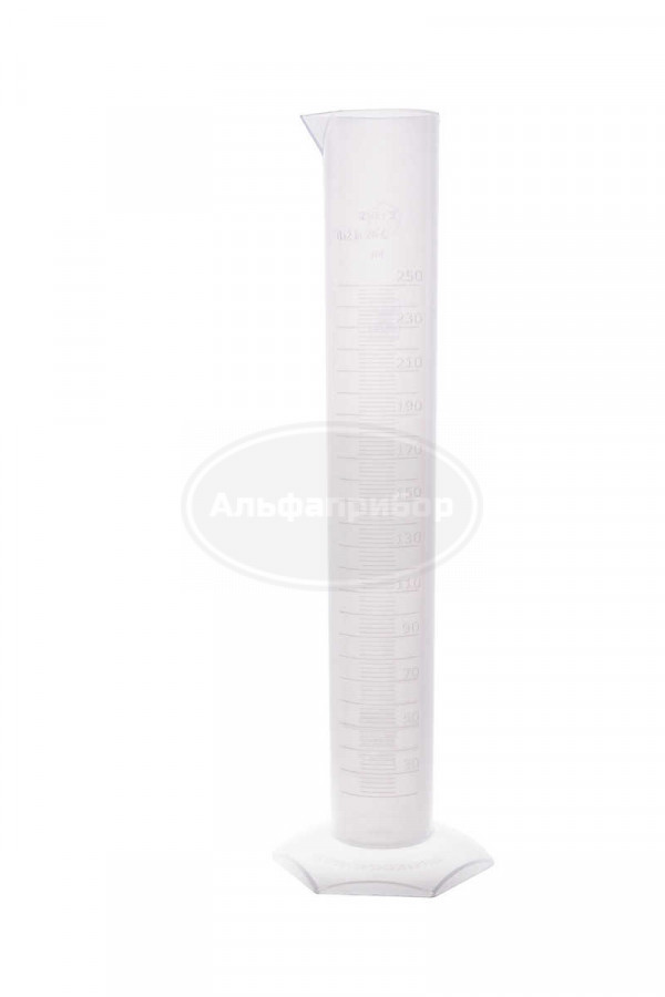 Цилиндр 250 мл с носиком (объемная шкала)