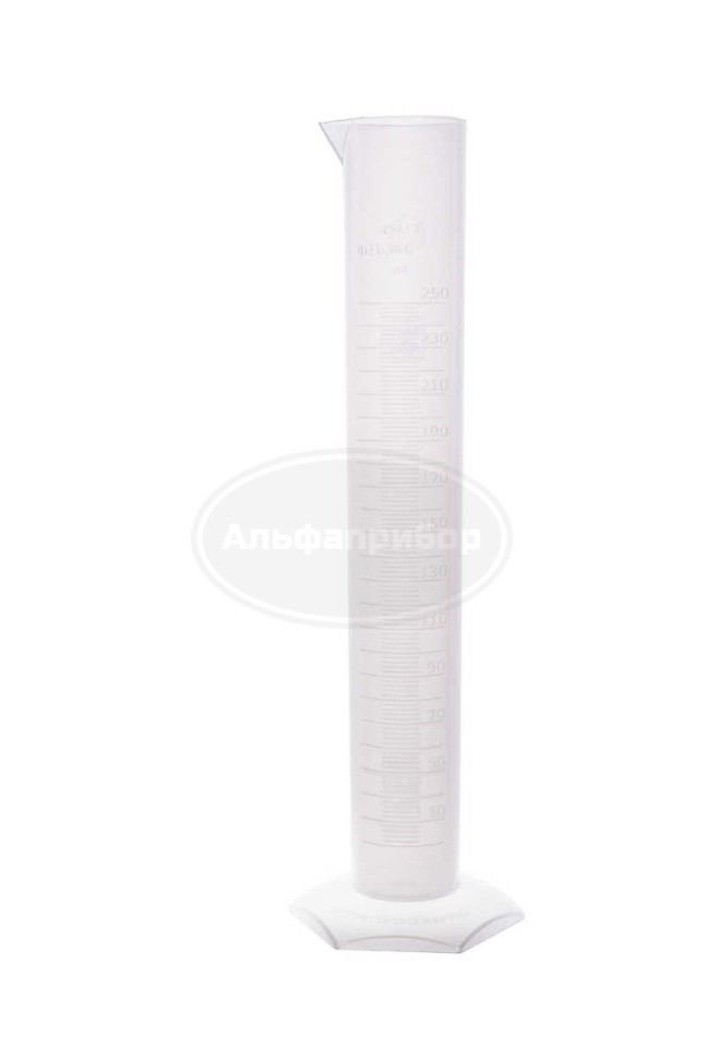 Цилиндр 250 мл с носиком (объемная шкала)
