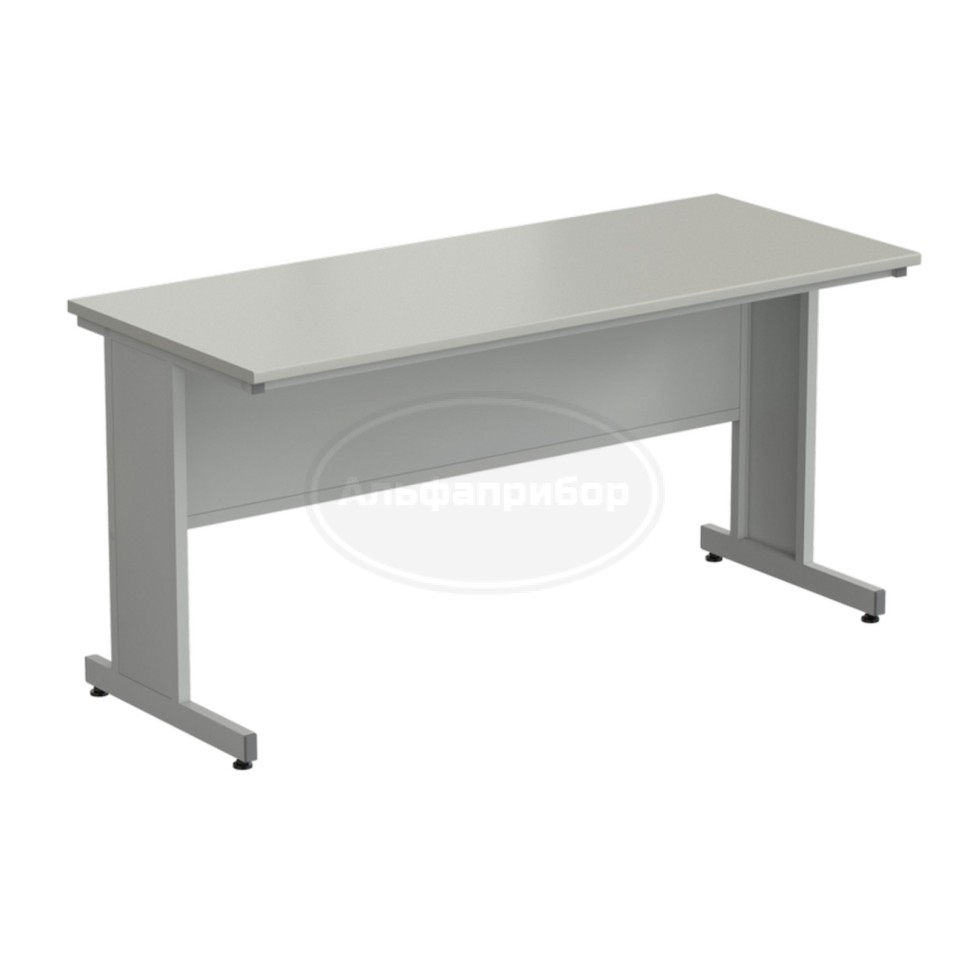 Стол пристенный 1800х750х900 мм, регулируемые опоры, раб. поверхность - серый ламинат