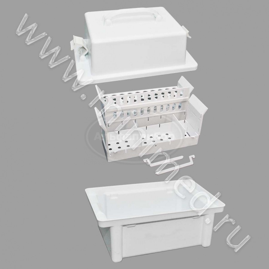 Укладка-контейнер для транспортировки пробирок и других малогабаритных изделий медицинского назначения УКТП-01 ЕЛАТ (вариант1)