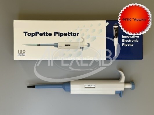 Дозатор Toppette переменного объема 5-50 мкл, поверка ФГИС Аршин