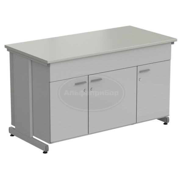 Тумба комбинированная 3 двери 1500х750х900 мм, серый ламинат