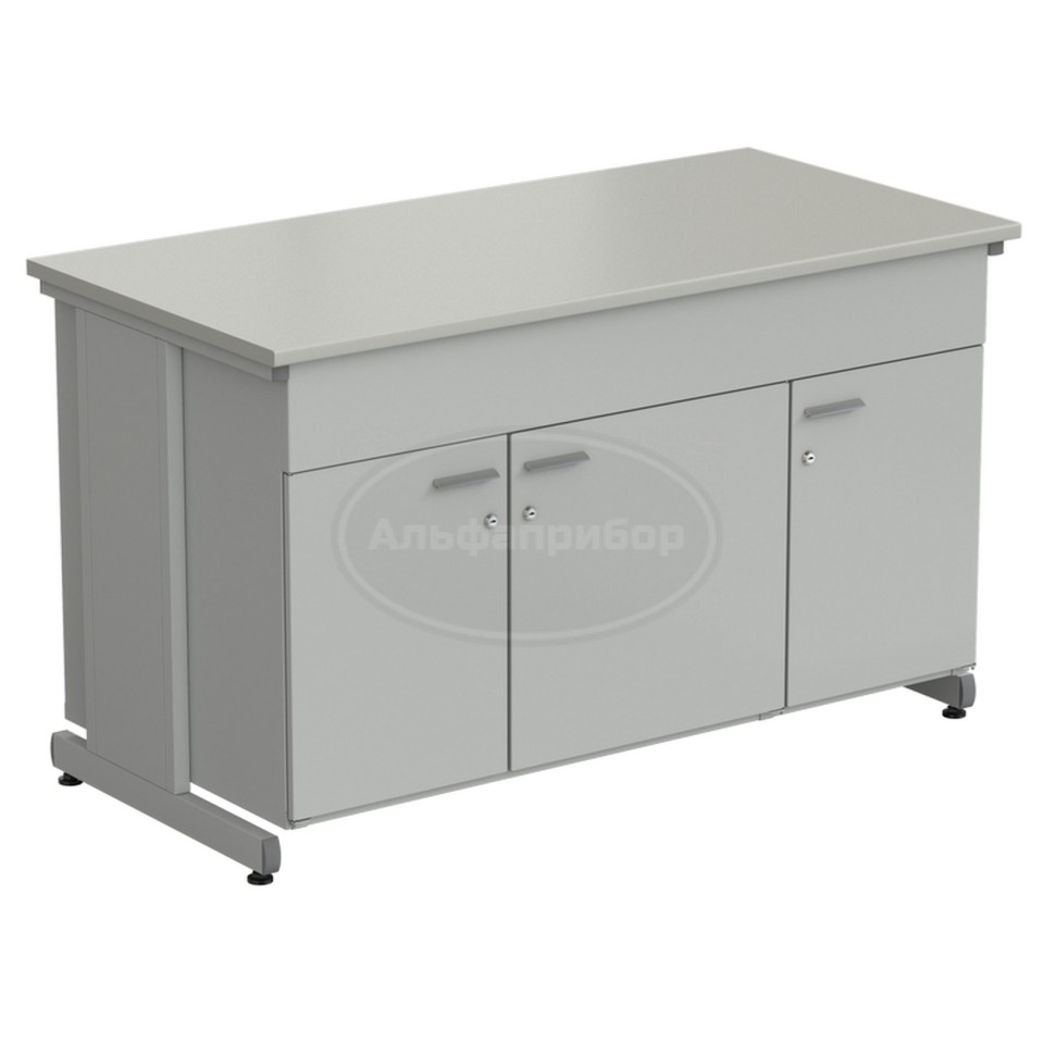 Тумба комбинированная 3 двери 1500х750х900 мм, серый ламинат