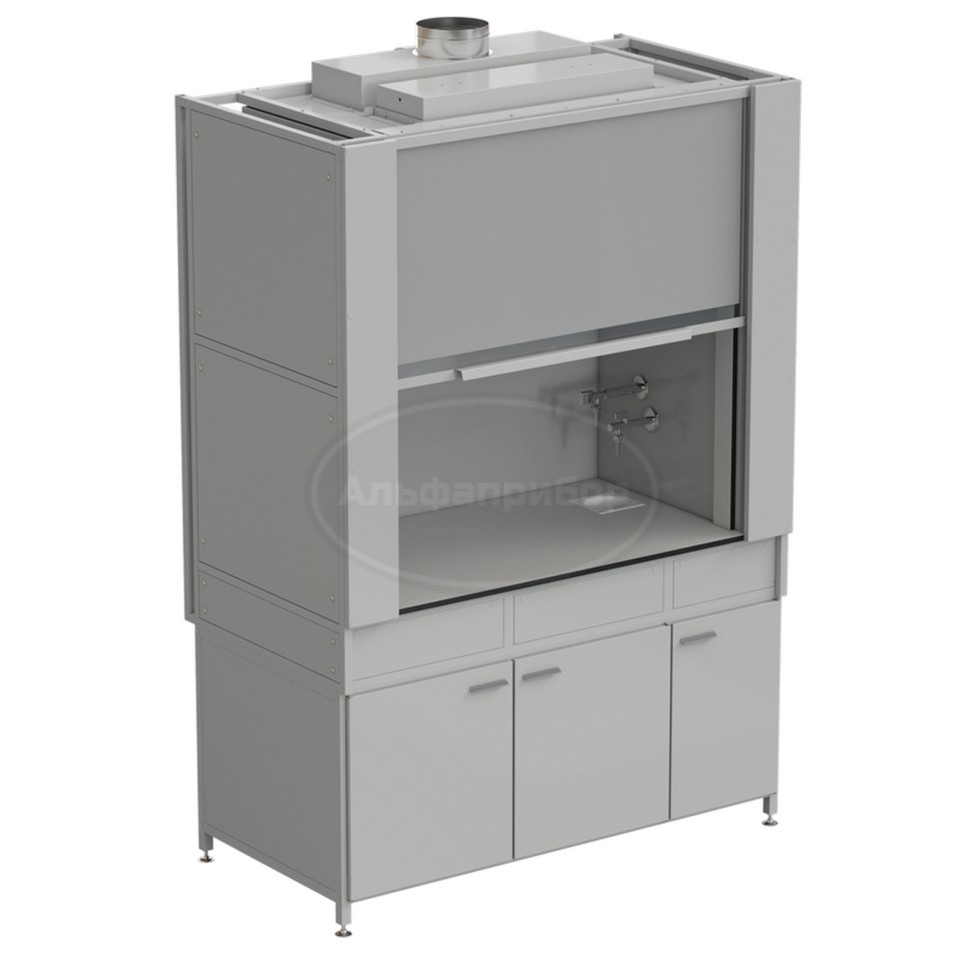 Шкаф вытяжной с коконом из стеклопластика с водой с ВЗБ светильником 1500х820х2240 мм, раб. поверхность - Labgrade