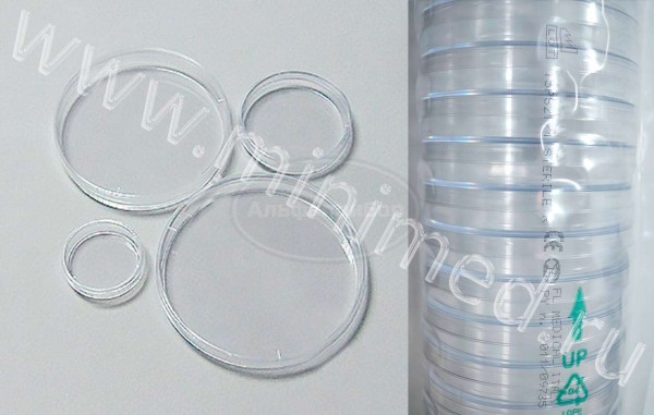 Чашка Петри, Ø 90 мм, стерильная, п/с, упаковка 20/480шт, FL medical