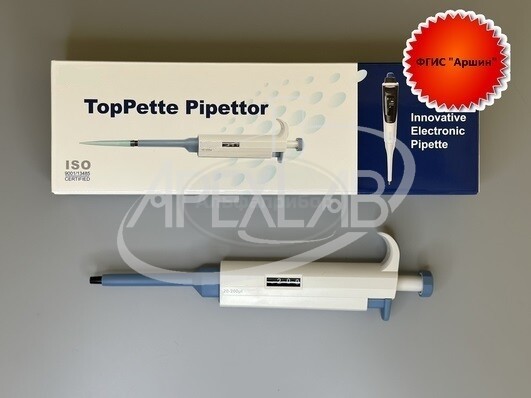 Дозатор Toppette переменного объема 20-200 мкл, поверка ФГИС Аршин