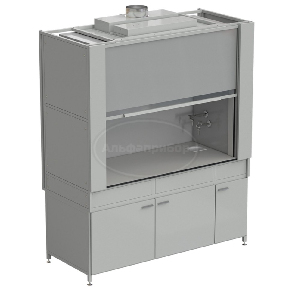 Шкаф вытяжной с коконом из стеклопластика с водой с ВЗБ светильником 1800х820х2240 мм, раб. поверхность - Labgrade