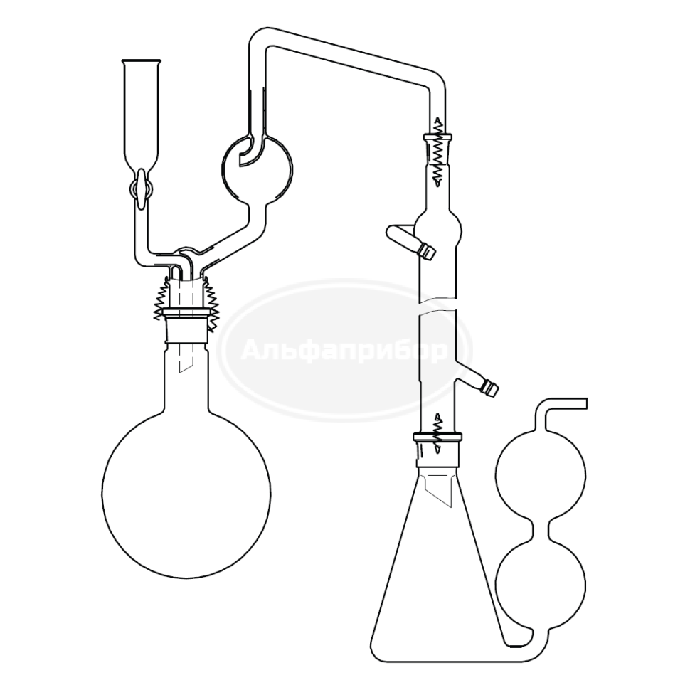 Установка для отгонки аммиака ГОСТ 2081-2010, эскиз 1-207