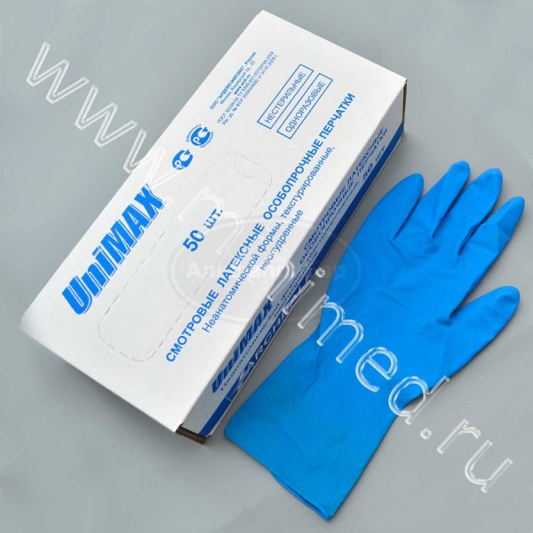 Перчатки смотровые латексные особо прочные, р. S, упаковка 25/250 пар