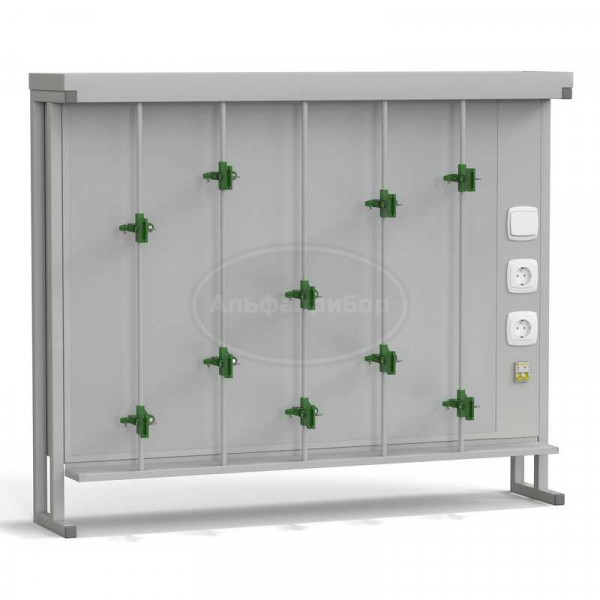 Стенд титровальный 1200х250х985 мм, серый металл