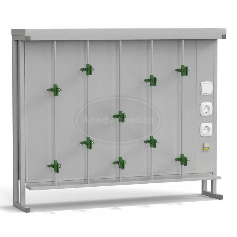 Стенд титровальный 1200х250х985 мм, серый металл