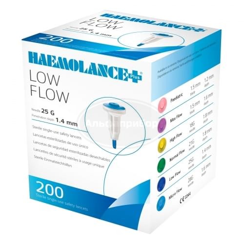 Ланцет автоматический Haemolance Plus Low Flow 25G 1,4 мм