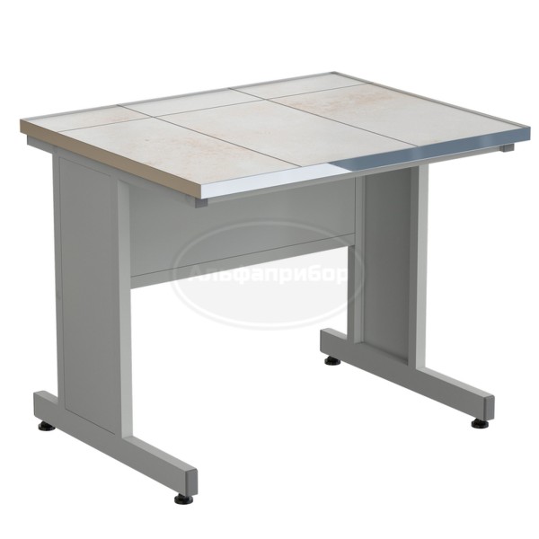 Стол пристенный 915х750х750 мм, раб. поверхность - керамика