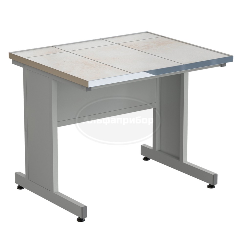 Стол пристенный 915х750х750 мм, раб. поверхность - керамика