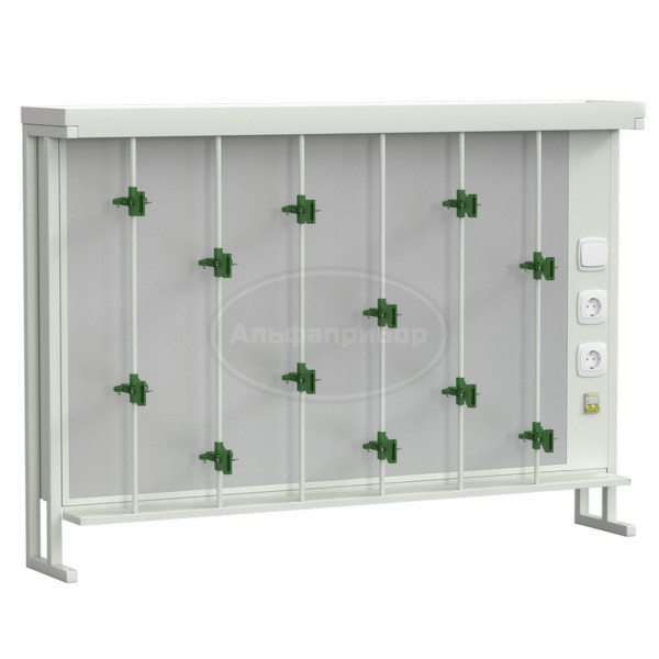 Стенд титровальный 1400х250х985 мм, белый металл