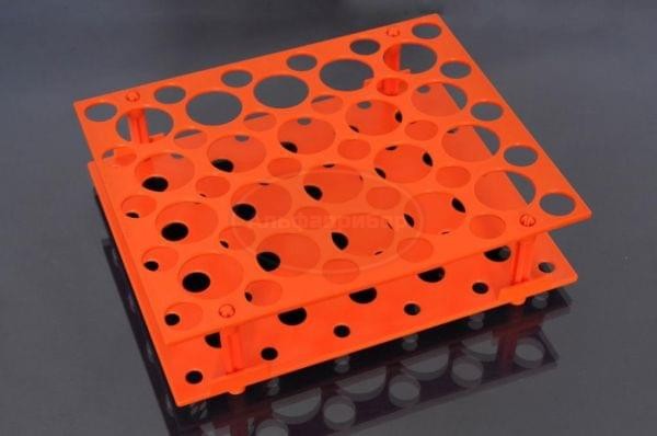 Штатив для пробирок универсальный 15 мл (30 гнезд)/50 мл (20 гнезд) оранжевый