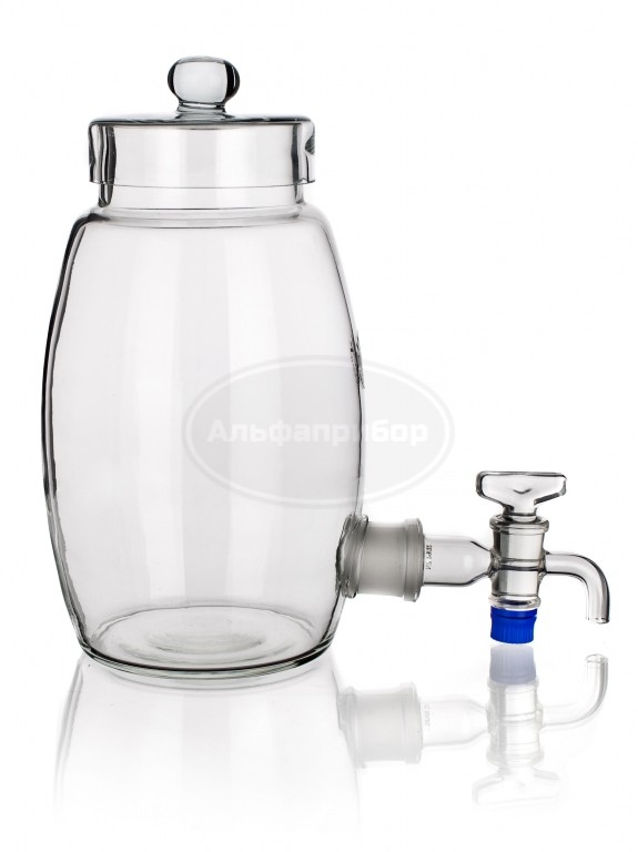 Банка с крышкой, краном и тубусом у дна 3000мл, Simax