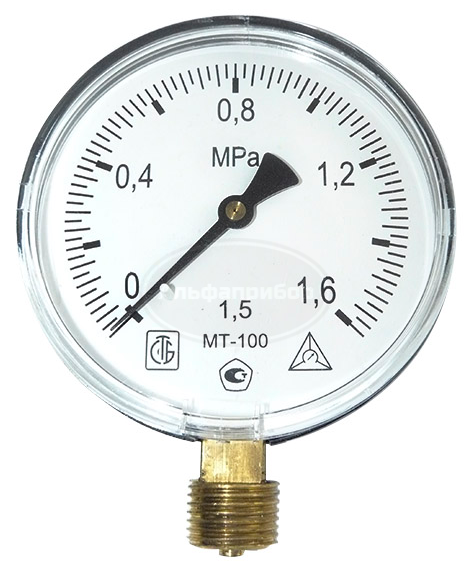 Манометр МТ-100 (резьба метрическая М20*1,5)