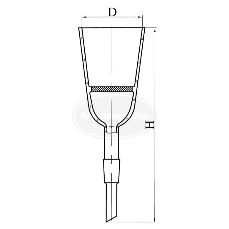 Воронка фильтровальная ВФ-2-60-14/23 пор 16 ГФ 6.412.108-47