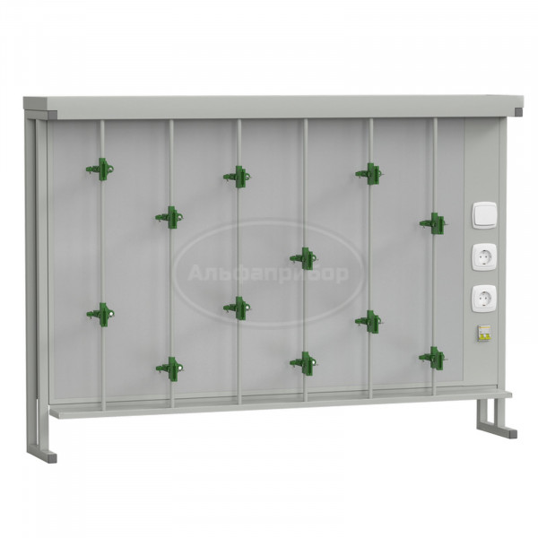 Стенд титровальный 1400х250х985 мм, серый металл