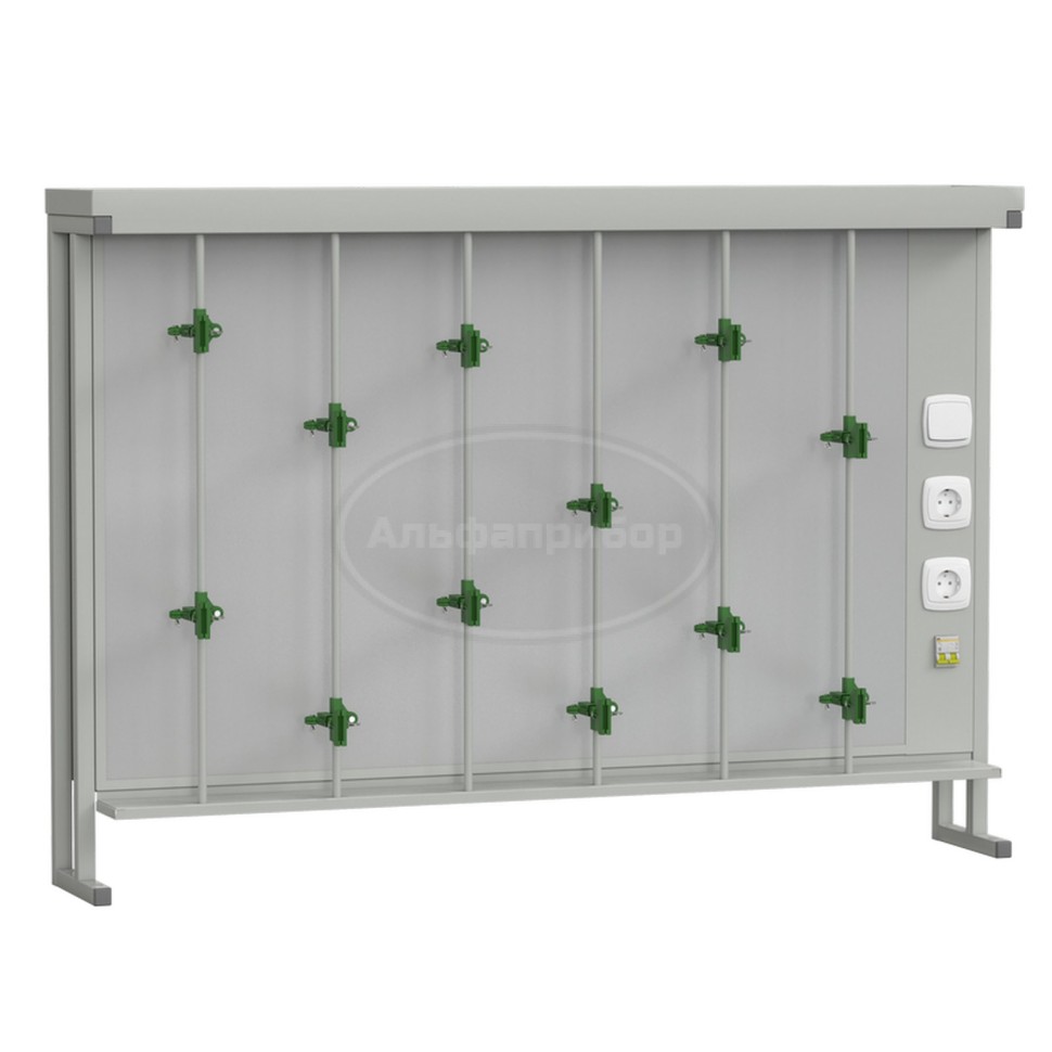 Стенд титровальный 1400х250х985 мм, серый металл