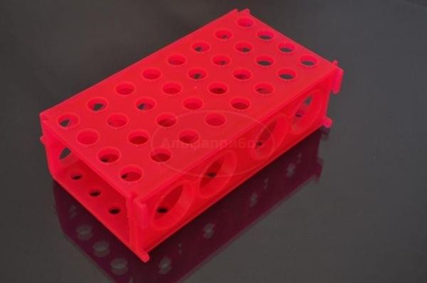 Штатив для пробирок универсальный на 4/12/32/32 гнезда, красный