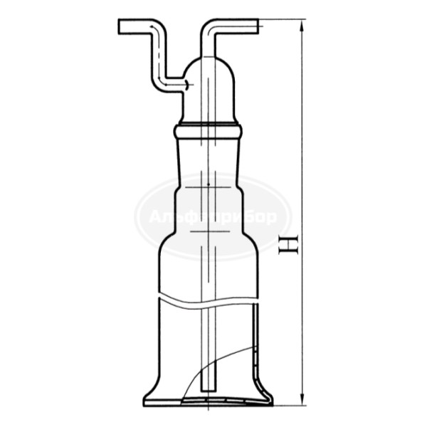 Склянка Дрекселя 250мл ГФ 5.887.308-02