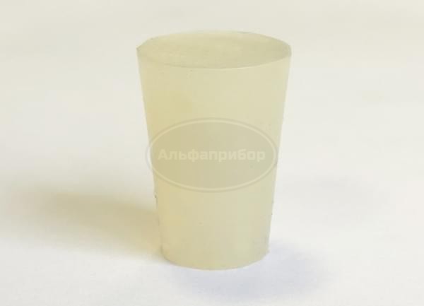 Пробка силиконовая одноконусная, без канала № 8