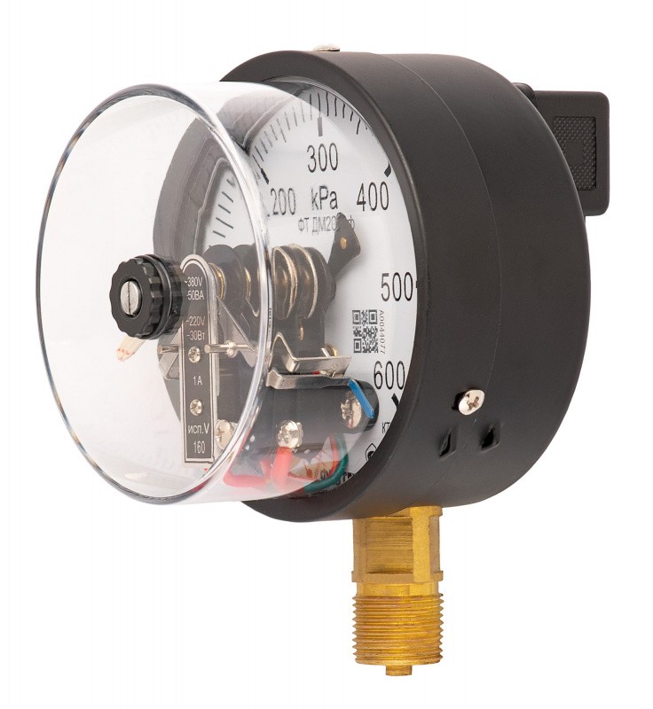 Вакуумметры, мановакуумметры, манометры электроконтактные ДВ2010ф, ДА2010ф, ДМ2010ф