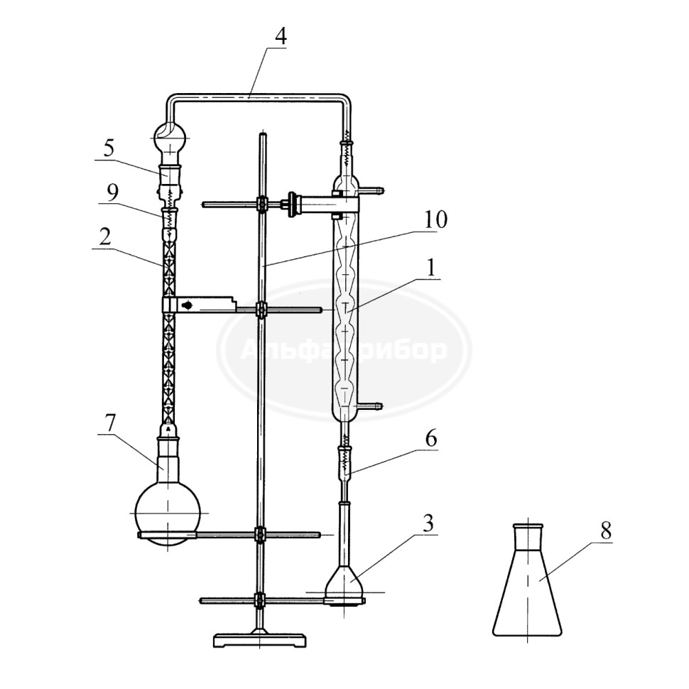 Установка для перегонки этилового спирта, эскиз 1-118
