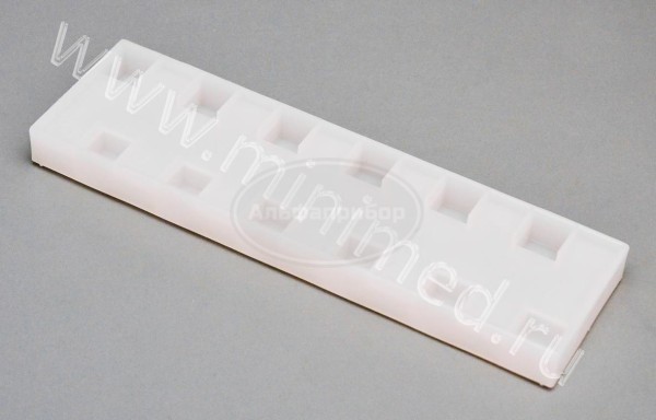 Штатив для кювет 10*10мм, 12 гнезд, п/э, Kartell, упаковка 1/5шт