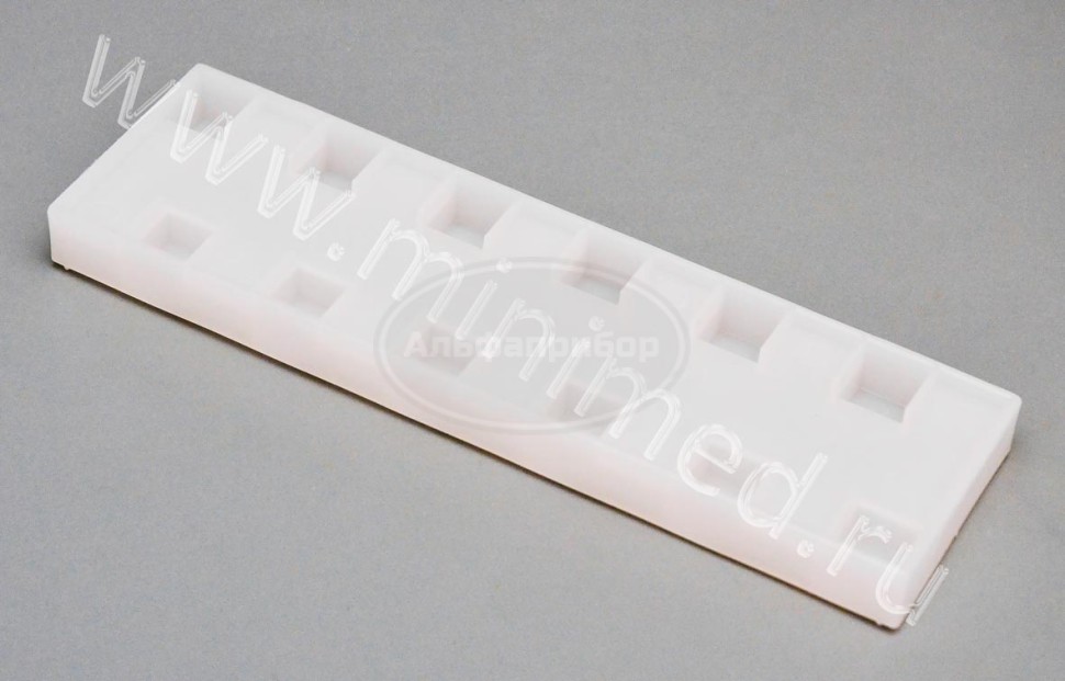 Штатив для кювет 10*10мм, 12 гнезд, п/э, Kartell, упаковка 1/5шт