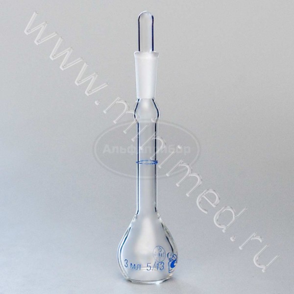 Пикнометр ПЖ2-3-КШ 5/13, ГОСТ 22524-77, упаковка 10шт, МиниМедПром