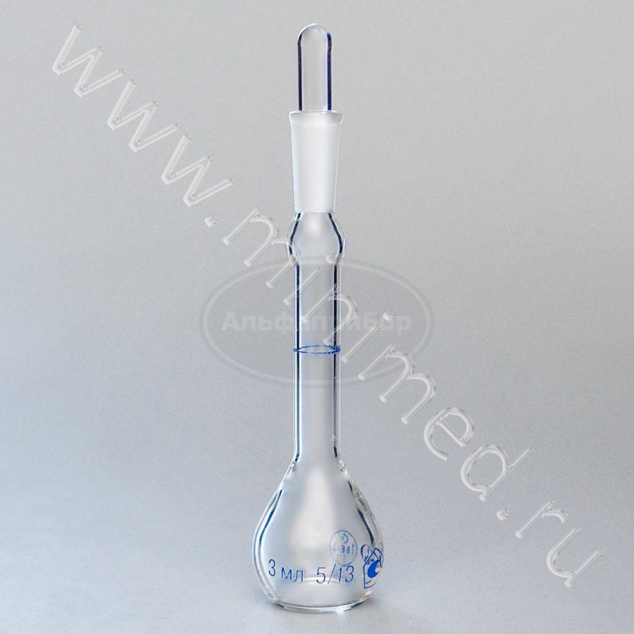 Пикнометр ПЖ2-3-КШ 5/13, ГОСТ 22524-77, упаковка 10шт, МиниМедПром