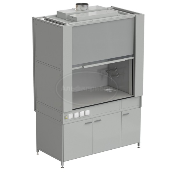 Шкаф вытяжной с коконом из стеклопластика с водой с электрикой 1500х820х2240 мм, раб. поверхность - Labgrade