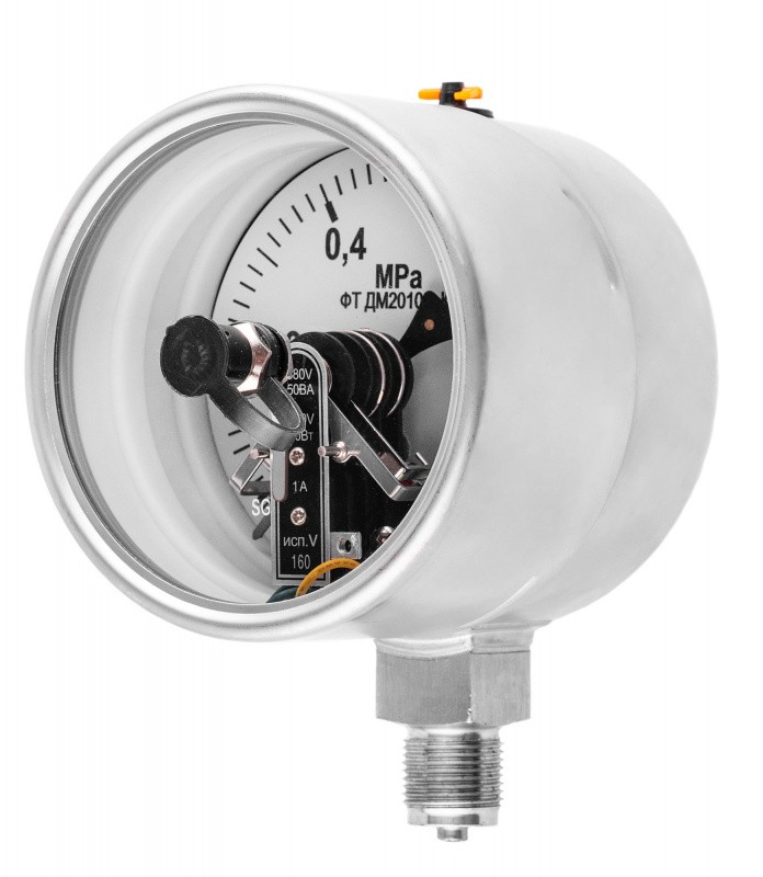 Вакуумметры, мановакуумметры, манометры электроконтактные коррозионностойкие ДВ2010ф Кс, ДА2010ф Кс, ДМ2010ф Кс