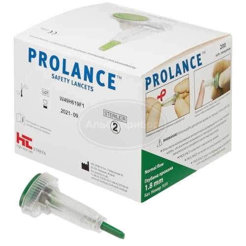 Ланцет автоматический Prolance Normal Flow 21G 1,8 мм