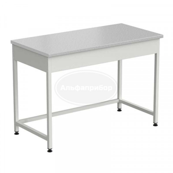 Стол лабораторный упрощенный 1200х600х850 мм, раб. поверхность - белый ламинат
