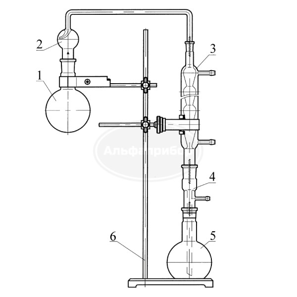 Прибор для определения фенола в воде 1000мл со штативом ГФ 5.184.085
