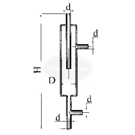 Сосуд газовый, эскиз 5-344