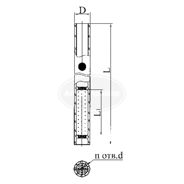 Трубка сорбционная СТ112 ТУ 25-1110.039-82