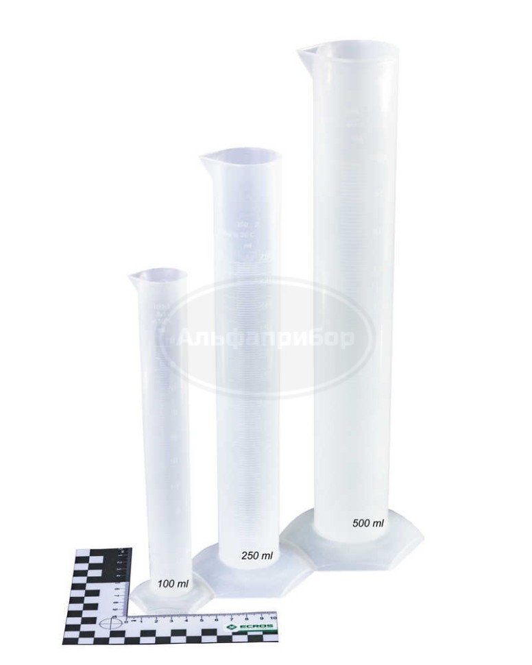 Цилиндр 500 мл с носиком (объемная шкала)