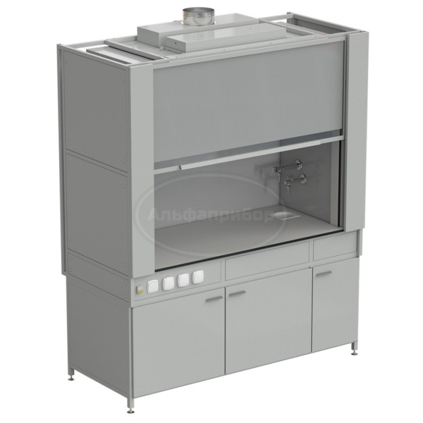 Шкаф вытяжной с коконом из стеклопластика с водой с электрикой 1800х820х2240 мм, раб. поверхность - Labgrade