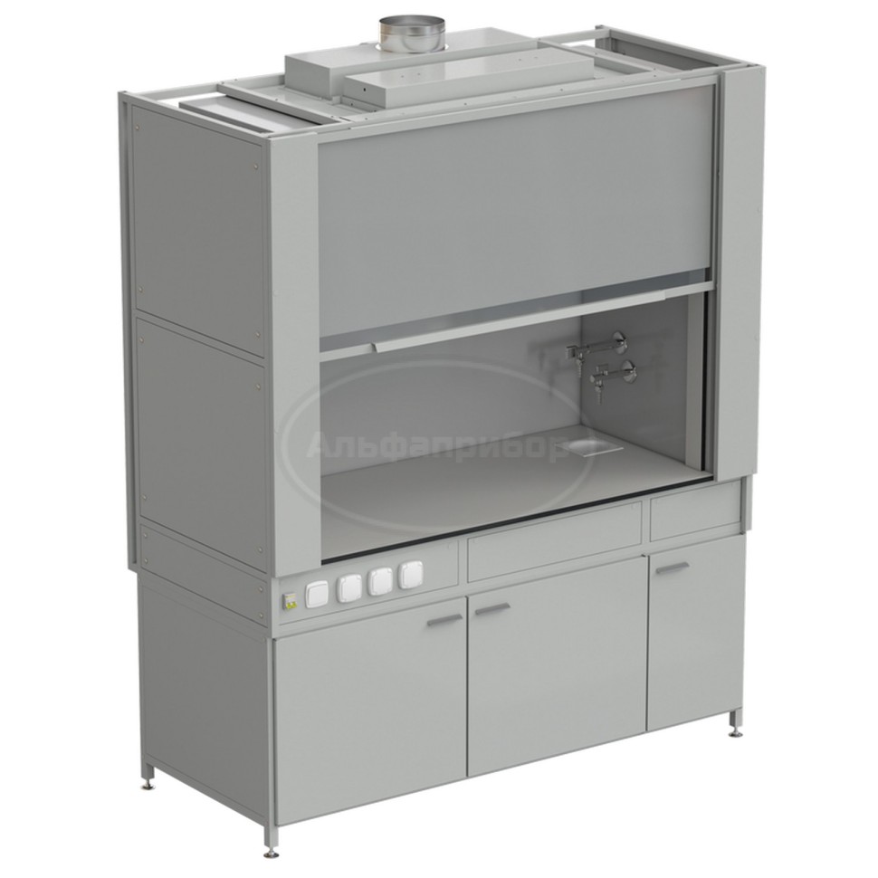 Шкаф вытяжной с коконом из стеклопластика с водой с электрикой 1800х820х2240 мм, раб. поверхность - Labgrade